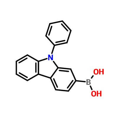 9-Phenylcarbazole-2-boronic acid，1001911-63-2，C18H14BNO2​