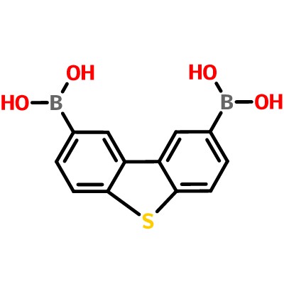 Dibenzo[b,d]thiophene-2,8-diyldiboronic acid，761405-37-2，​​C12H10B2O4S​