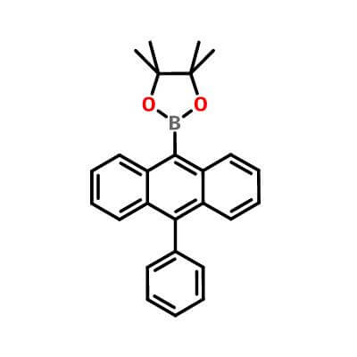 4,4,5,5-Tetramethyl-2-(10-phenyl-9-anthracenyl)-1,3,2-dioxaborolane_460347-59-5_C26H25BO2