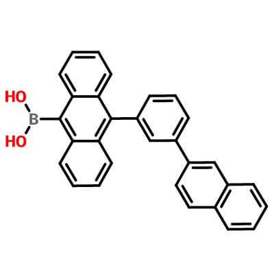 10-(3-(Naphthalen-2-yl)phenyl)anthracene-9-boronic acid_853945-54-7_C30H21BO2