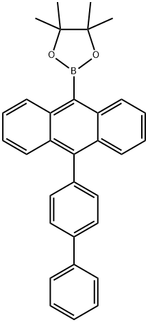 10-([1,1'-Biphenyl]-4-yl)anthracen-9-yl-4,4,5,5-tetramethyl-1,3,2-dioxaborolane_1416243-42-9_C32H29BO2