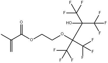 2-Propenoicacid,2-methyl-,2-[3,3,3-trifluoro-2-hydroxy-1,1,2-tris(trifluoromethyl)propoxy]ethylester_CAS:1263195-13-6