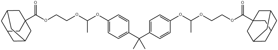 Tricyclo[3.3.1.13,7]decane-1-carboxylic acid, 1,1'-[(1-methylethylidene)bis(4,1-phenyleneoxyethylideneoxy-2,1-ethanediyl)] ester_CAS:836684-46-9