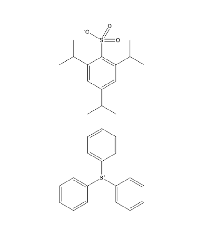 sulfonium,triphenyl-,2,4,6-tris(1-methylethyl)benzenesulfonate(1:1)_CAS:197447-16-8