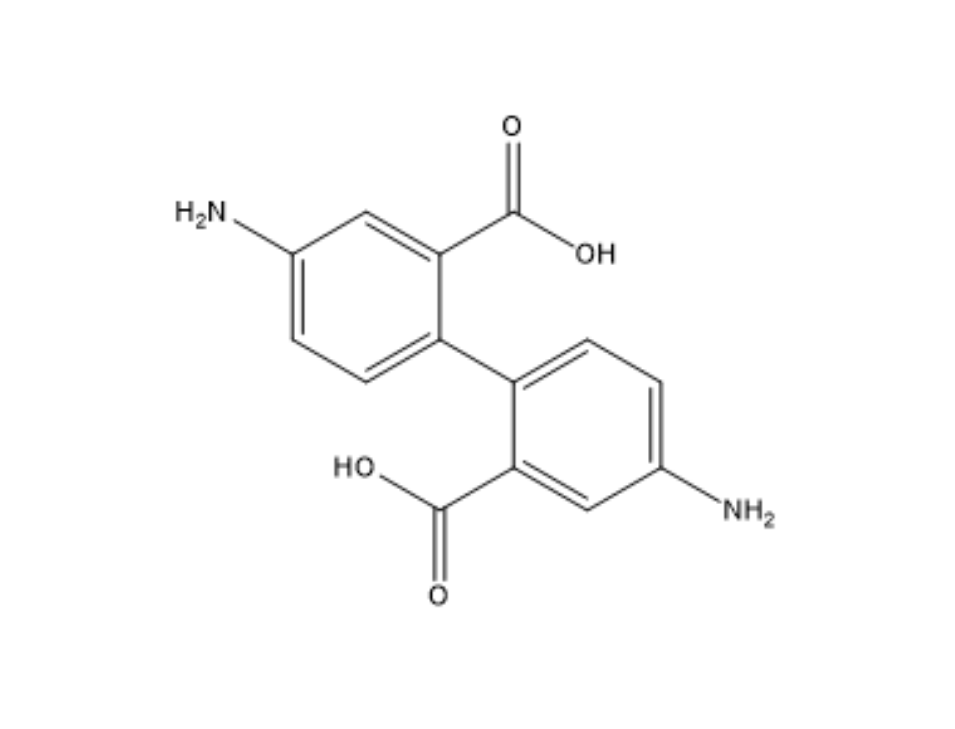 4,4'- diaminobiphenyl-2,2'- dicarboxylic acid_ 17557-76-5_ C14H12N2O4