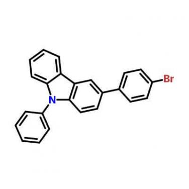 3-(4-Bromophenyl)-9-phenyl-9H-carbazole，1028647-93-9，​C24H16BrN​