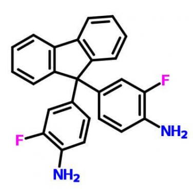 9,9-Bis(3-fluoro -4-aminophenyl )fluor ene (FFDA )_ 127926-65-2_ C25H18F2N2