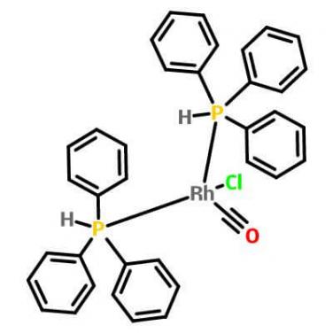 Carbonylbis( triphenylphosphine )rhodium(I) chloride, 13938-94-8， C37H30ClOP2Rh