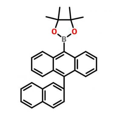 4,4,5,5-Tetramethyl-2-[10-(2-naphthalenyl)-9-anthracenyl]-1,3,2-dioxaborolane_922518-84-1_C30H27BO2