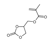 2-Propenoic acid, 2-methyl-, (2-oxo-1,3-dioxolan-4-yl)methyl ester_13818-44-5_C8H10O5