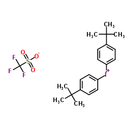 Bis(4-tert-butylphenyl)iodoniumtrifluoromethanesulfonate _84563-54-2 _C21H26F3IO3S