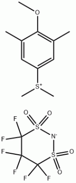 (4-methoxy-3,5-dimethylphenyl)dimethylsulfonium 4,4,5,5,6,6-hexafluoro-1,3,2-dithiazinan-2-ide 1,1,3,3-tetraoxide _2222384-17-8