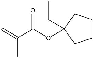 1-Ethylcyclopentyl methacrylate_266308-58-1_C11H18O2