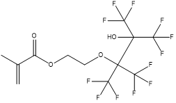 2-Propenoicacid,2-methyl-,2-[3,3,3-trifluoro-2-hydroxy-1,1,2-tris(trifluoromethyl)propoxy]ethylester_CAS:1263195-13-6