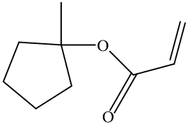 2-Propenoic acid,1-methylcyclopentyl ester_178889-49-1_C9H14O2