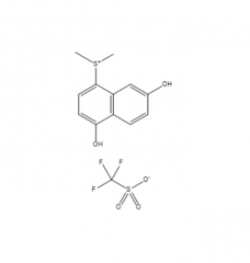 Sulfonium, (4,7-dihydroxy-1-naphthalenyl)dimethyl-, 1,1,1-trifluoromethanesulfonate _316821-98-4