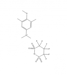 (4-methoxy-3,5-dimethylphenyl)dimethylsulfonium 4,4,5,5,6,6-hexafluoro-1,3,2-dithiazinan-2-ide 1,1,3,3-tetraoxide _2222384-17-8