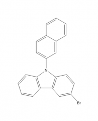 9-(2-Naphthyl)-3-BroMocarbazole ， 934545-80-9 ， C22H14BrN