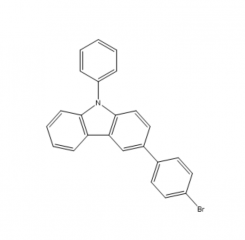3-(4-Bromophenyl)-9-phenyl-9H-carbazole，1028647-93-9，​C24H16BrN​