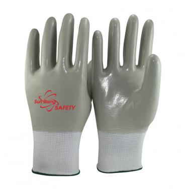 13 Gauge Polyester liner Nitrile Full Coated Gloves NY1359P
