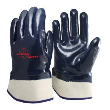 High Quality Jersey Liner Heavy Duty Nitrile Coated Gloves NBR4530-HQ