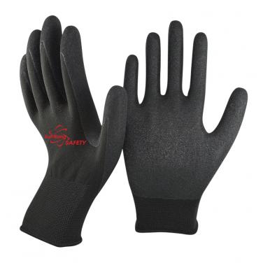 13 Gauge Nylon liner Sandy Nitrile Palm Coated Gloves NY1350S
