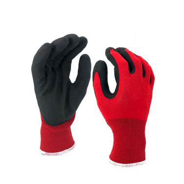Nylon Liner Palm Coated Foam PVC Glove PVC1350F