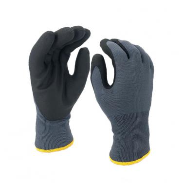Warm Nappy Liner Palm Coated Foam PVC Winter Work Glove PVC1350DS