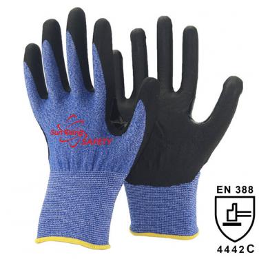 18 Gauge Cut Resistant liner Micro Foam Nitrile Palm Coated Glove DY1850F-H