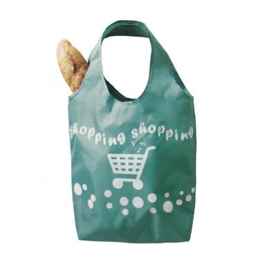 Custom logo polyester nylon Reusable Foldable Grocery Shopping Bag
