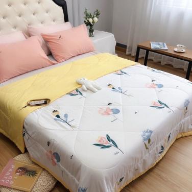 New summer air conditioning quilt washed cotton double single thin quilt