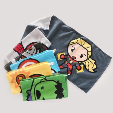 Heroes gather! Multi color, creative, lovely, interesting couple towel, cotton, Terry, soft, absorbent facial towel