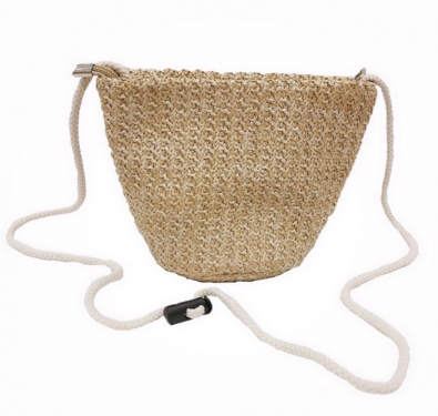 New Korean straw bag mini shell bag woven single shoulder messenger wild holiday female beach bag