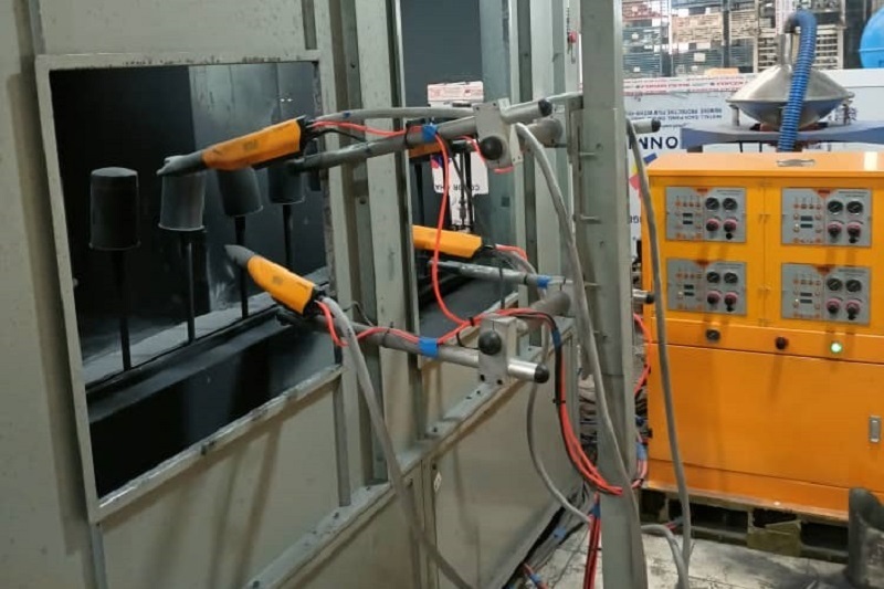 Ground Rail Automatic Powder Coating Line for Cups (built in Algeria)