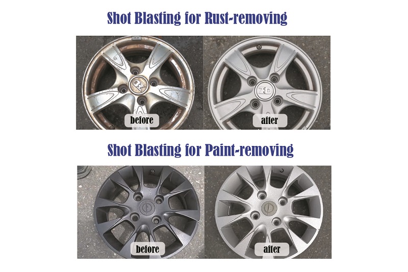 Automatic Alloy Wheel Shot Blaster for Sale