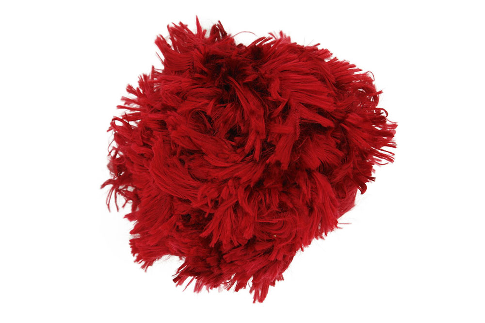 CK001-polyester yarn&feather yarn