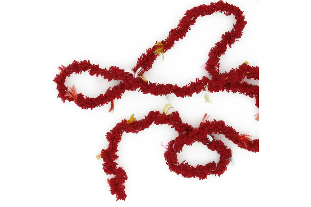 CK176-polyester yarn&feather yarn&melange yarn