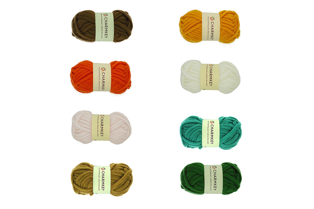 CK814-chunky yarn&acrylic polyester blended yarn