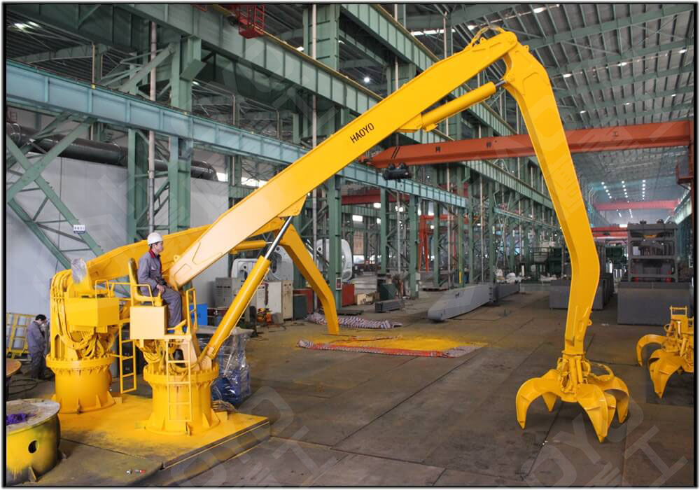 HAOYO-Two Sets 2T-12M Scrap Handling Crane  to be delivered to Indonesia