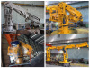 1t@18m Hydraulic Folding Telescopic Boom Offshore Marine Crane Finished