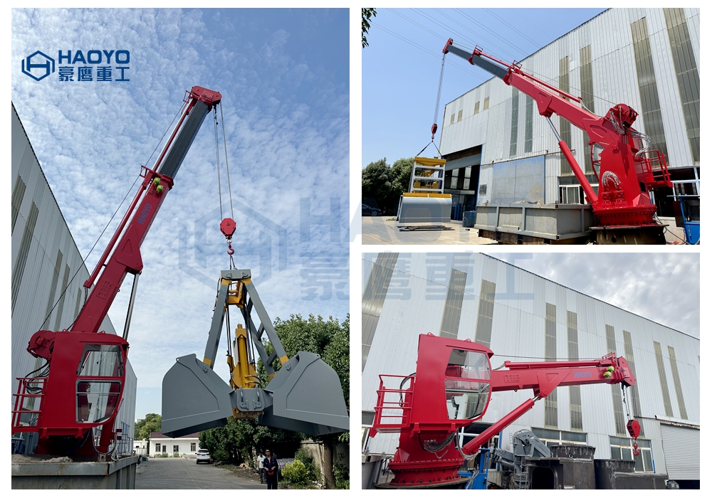 8T18M Telescopic Boom Marine Crane's Test Completed, Ready for Australia