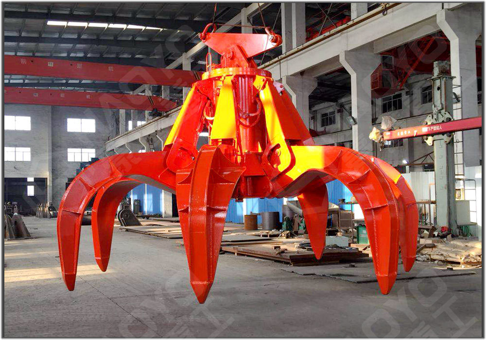 SCRAP STEEL ORANGE PEEL HYDRAULIC GRAB