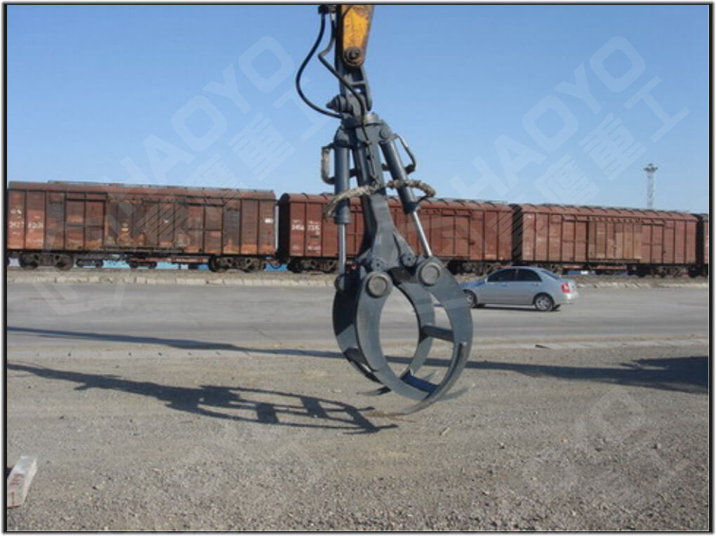 TIMBER LOG EXCAVATOR GRAB