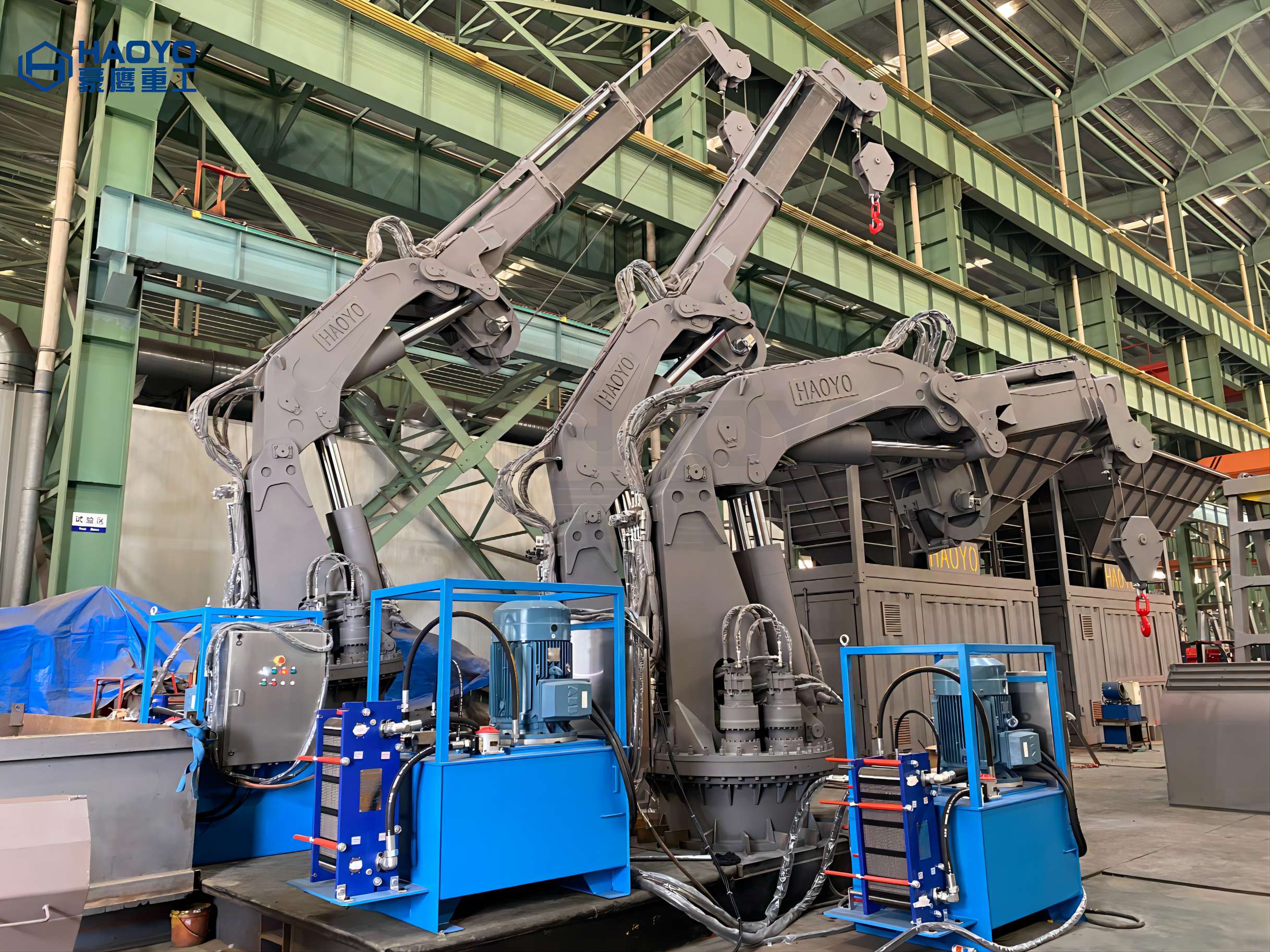 7.5T 9M FOLDABLE KNUCKLE MARINE CRANE