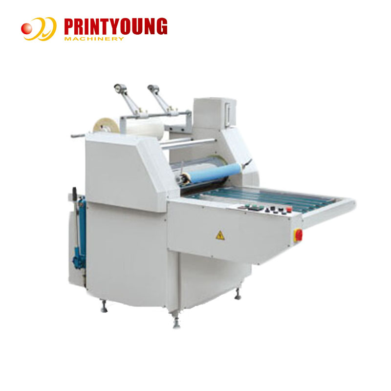 YDFM-720A caliente Manual Aceite rollo Bopp térmico de alta velocidad Laminador de calefacción para papel cartel libros revista postal caja de pestañas.