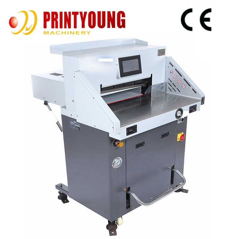 PRY-H490T V7 Automatic Hydraulic Guillotine Paper Roll  Cutting machine for paper  pizza Eyelash box and paper board