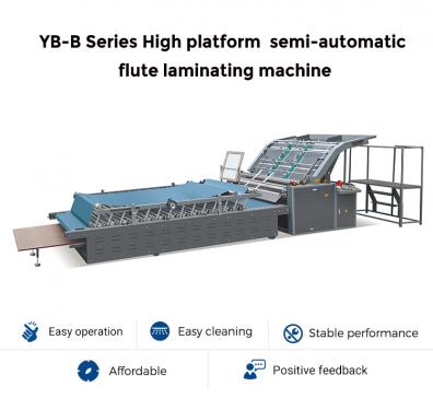PRY-1300B Semi-automatic Large Production Multi-layer corrugated Sheet vacuum box Flute Laminating machine