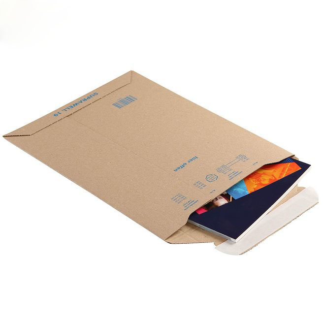 thumbnail image 2 of 50 Pack Small Rigid Cardboard Envelopes For CDs & Small Gifts – 180x164mm Corrugated Mailers 2 of 6