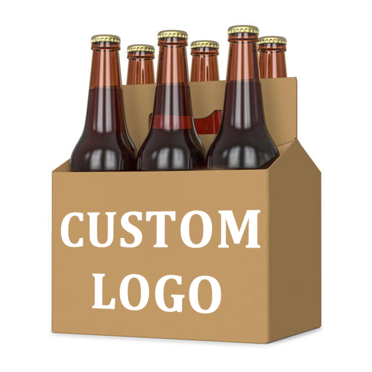 Custom 6 bottles Beer Cardboard Carrier