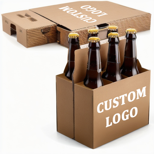 Custom 6 bottles Beer Cardboard Carrier
